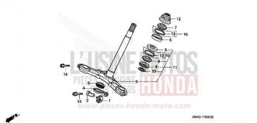 STEERING STEM XR100RY de 2000